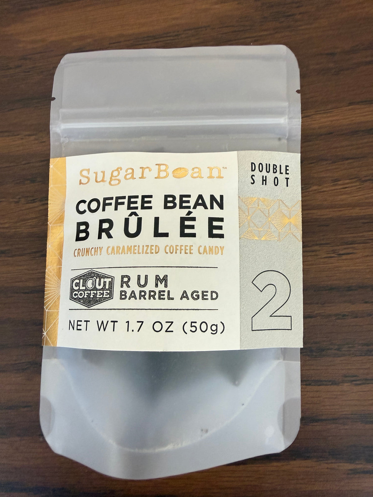 Rum Barrel-Aged Coffee Bean Brûlée — Double Shot
