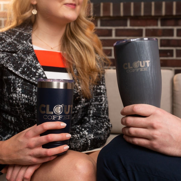 Engraved Clout Coffee Tumbler