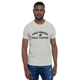 Half Human Half Coffee Light Unisex T-shirt