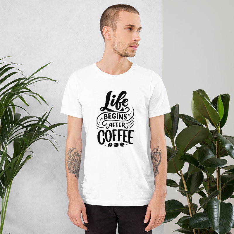 Life Begins After Coffee Light Unisex T-shirt