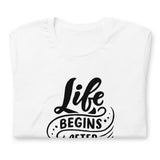 Life Begins After Coffee Light Unisex T-shirt