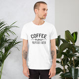 Coffee Now Palpitate Later Light Unisex T-shirt